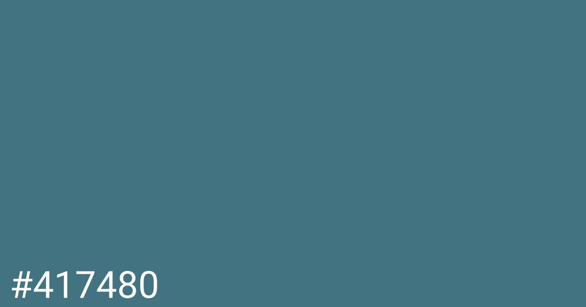 Hex color #417480 graphic