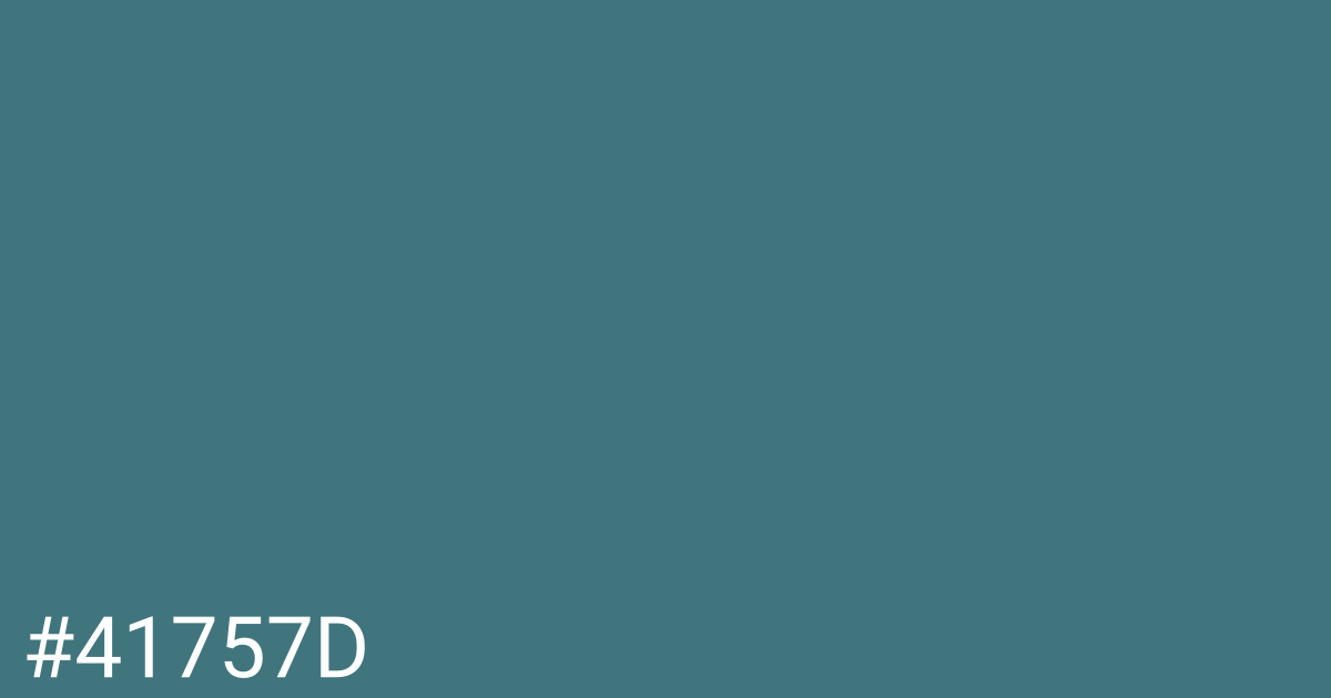 Hex color #41757d graphic