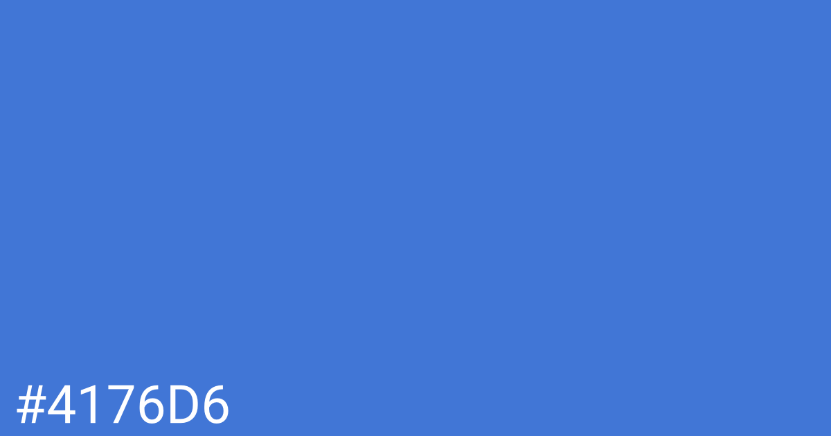 Hex color #4176d6 graphic