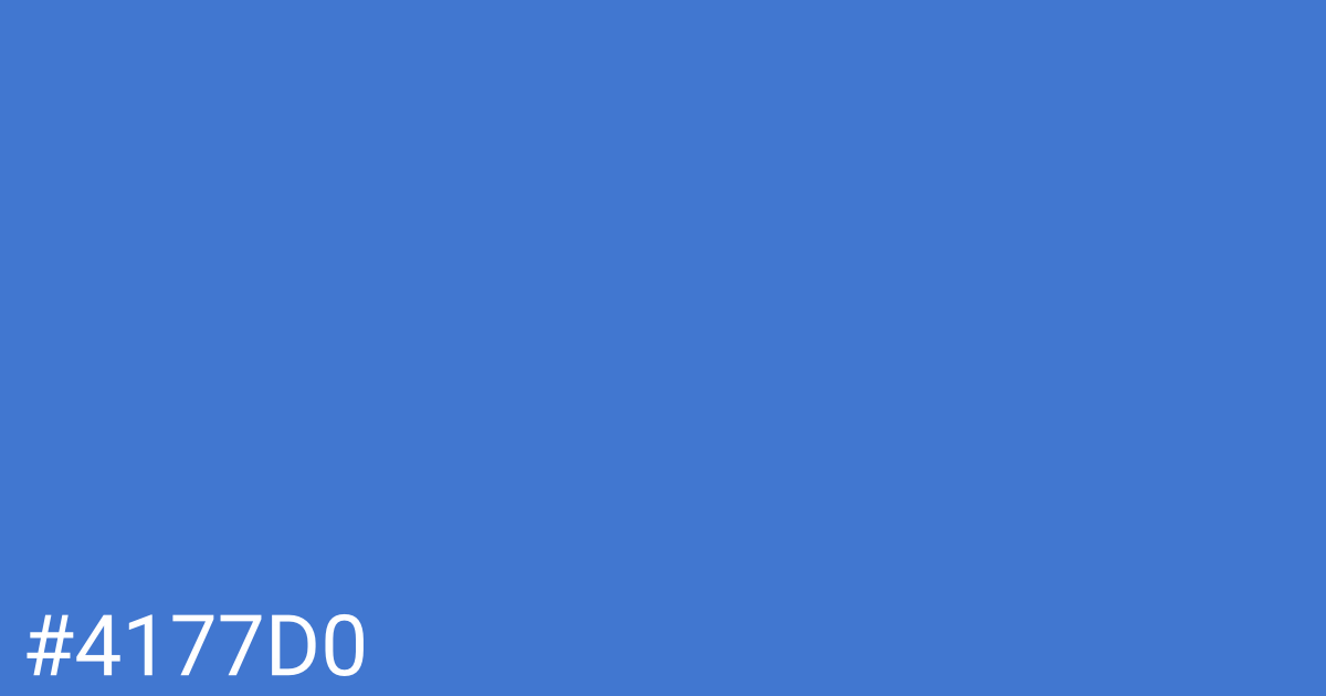 Hex color #4177d0 graphic