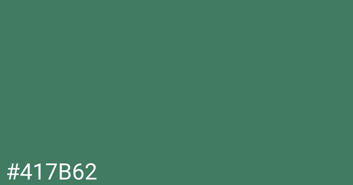 Hex color #417b62 graphic