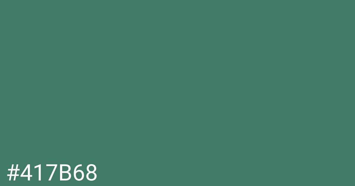 Hex color #417b68 graphic