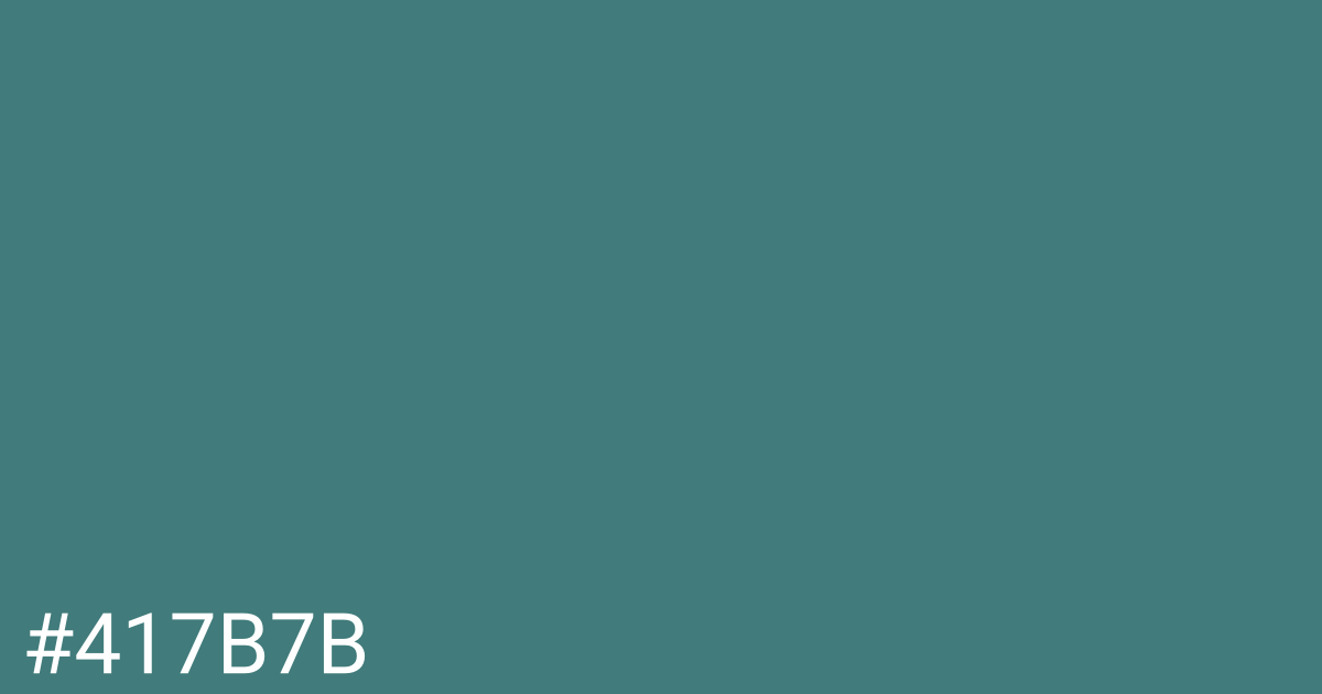 Hex color #417b7b graphic