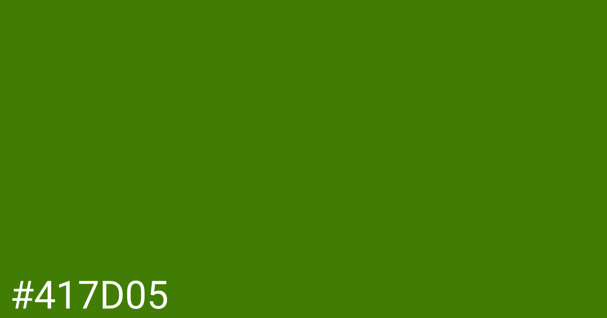 Hex color #417d05 graphic