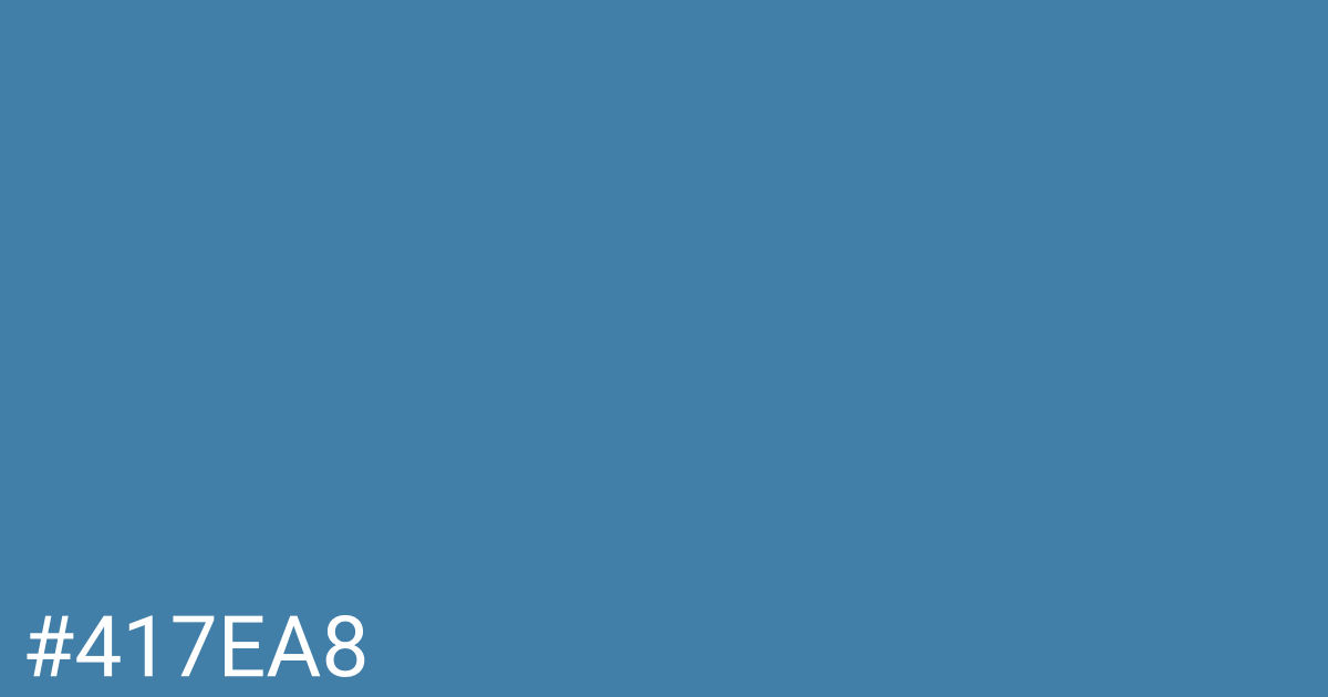 Hex color #417ea8 graphic