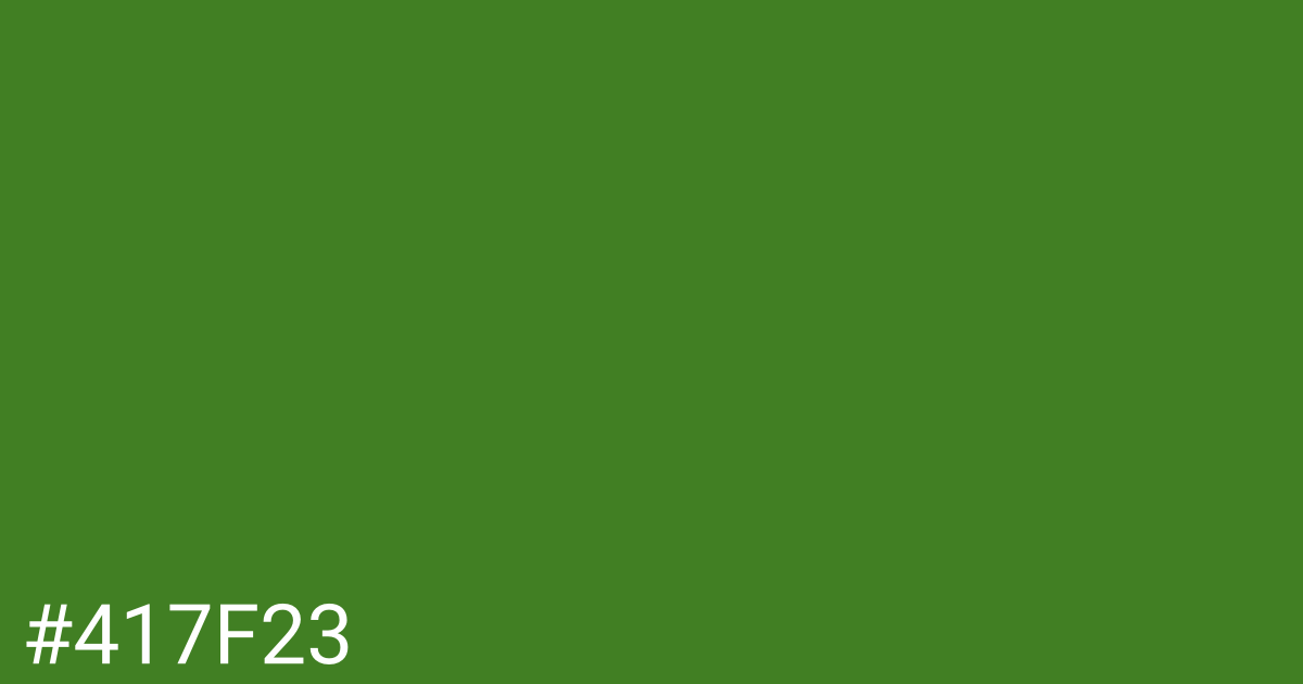 Hex color #417f23 graphic