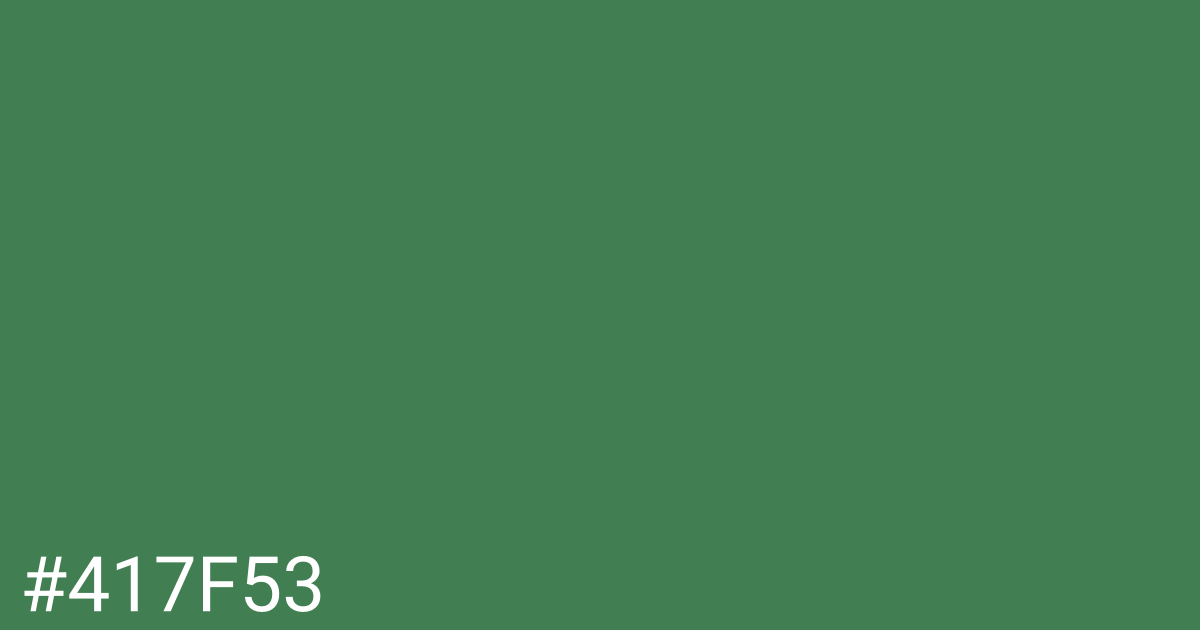 Hex color #417f53 graphic