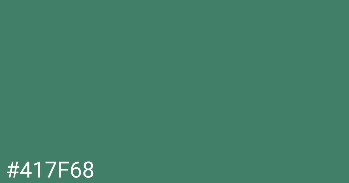 Hex color #417f68 graphic