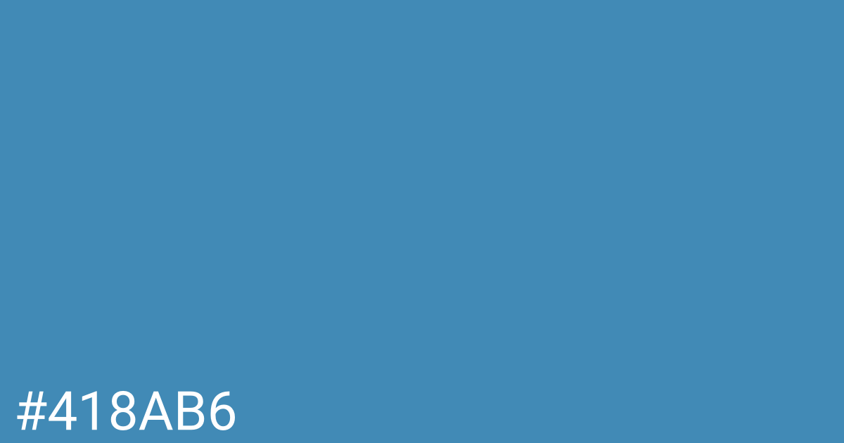 Hex color #418ab6 graphic