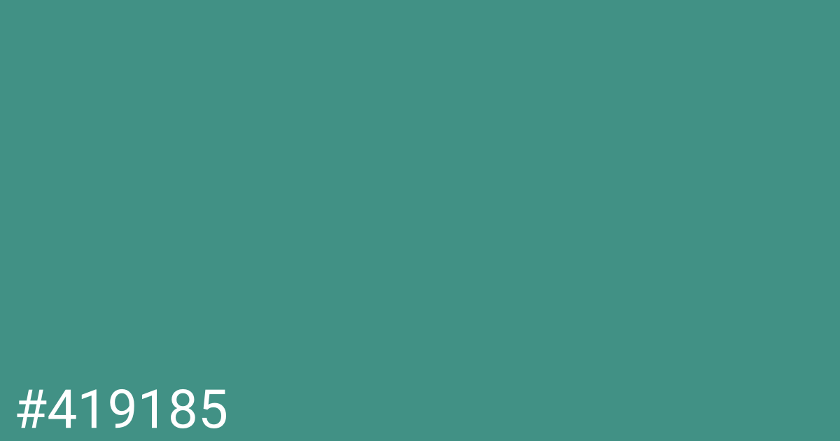 Hex color #419185 graphic