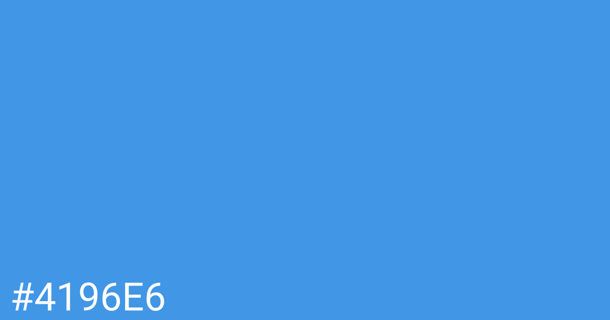 Hex color #4196e6 graphic