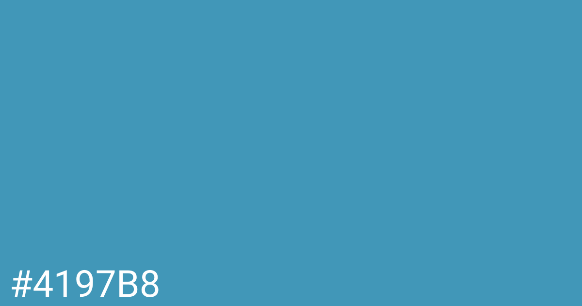 Hex color #4197b8 graphic