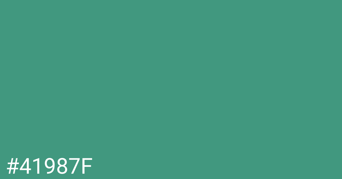 Hex color #41987f graphic