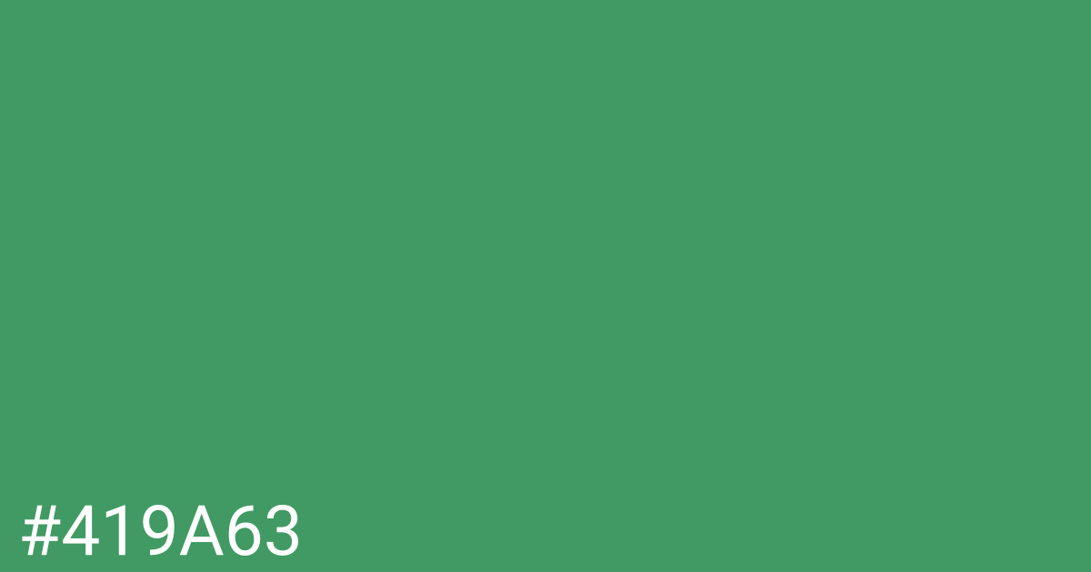 Hex color #419a63 graphic