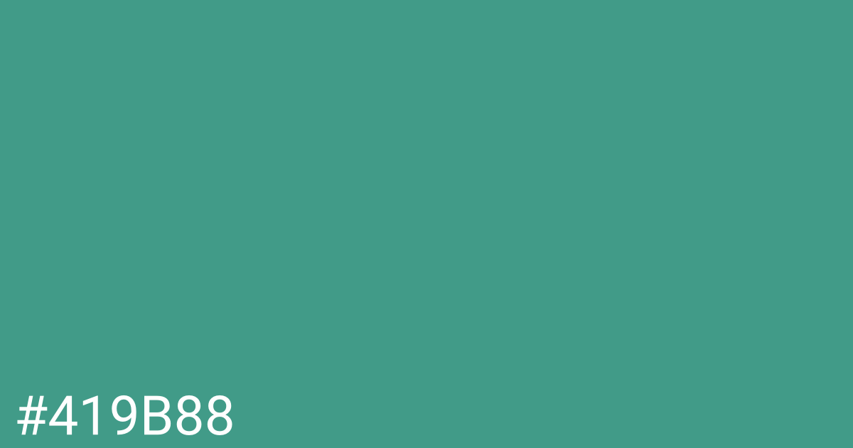 Hex color #419b88 graphic