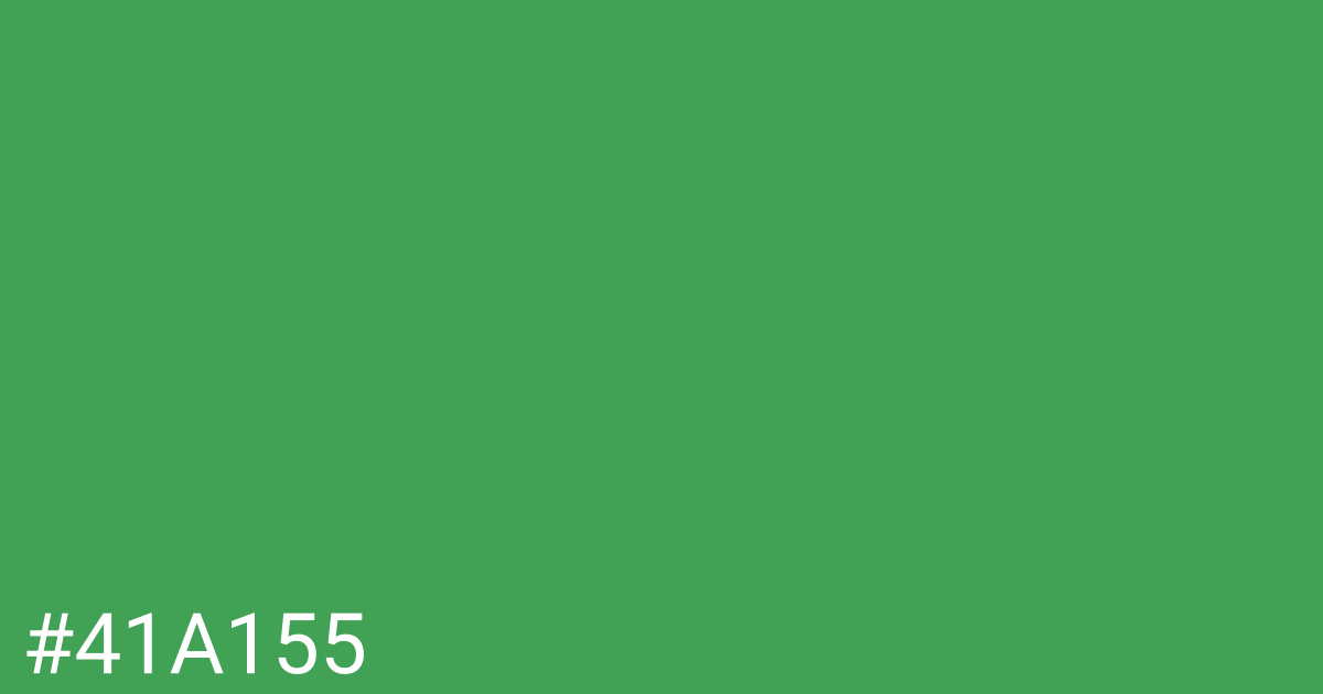 Hex color #41a155 graphic