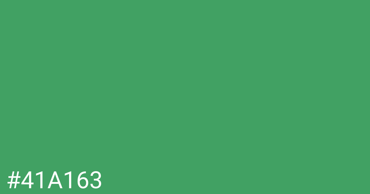 Hex color #41a163 graphic