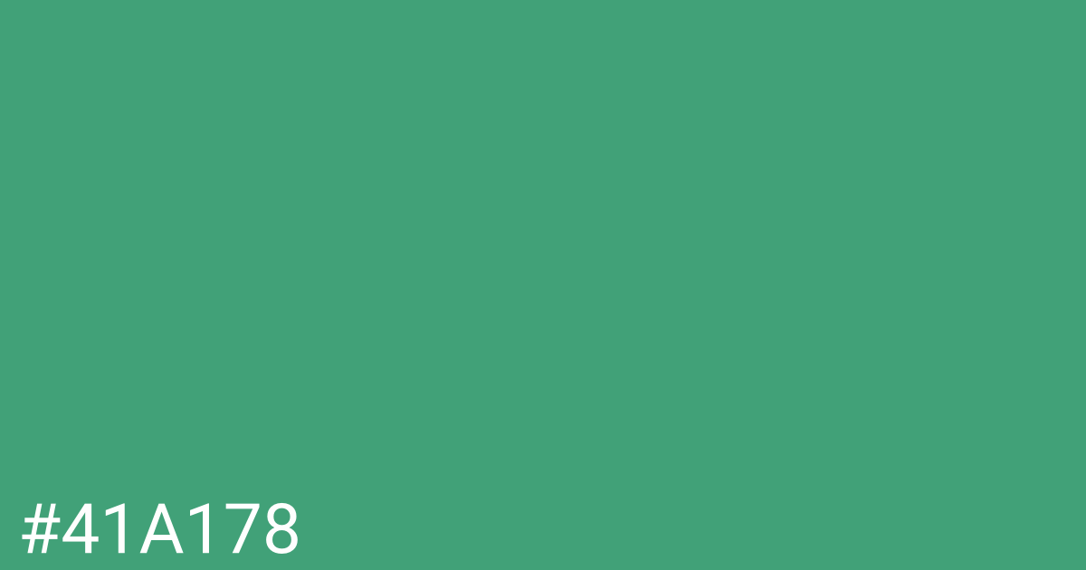 Hex color #41a178 graphic