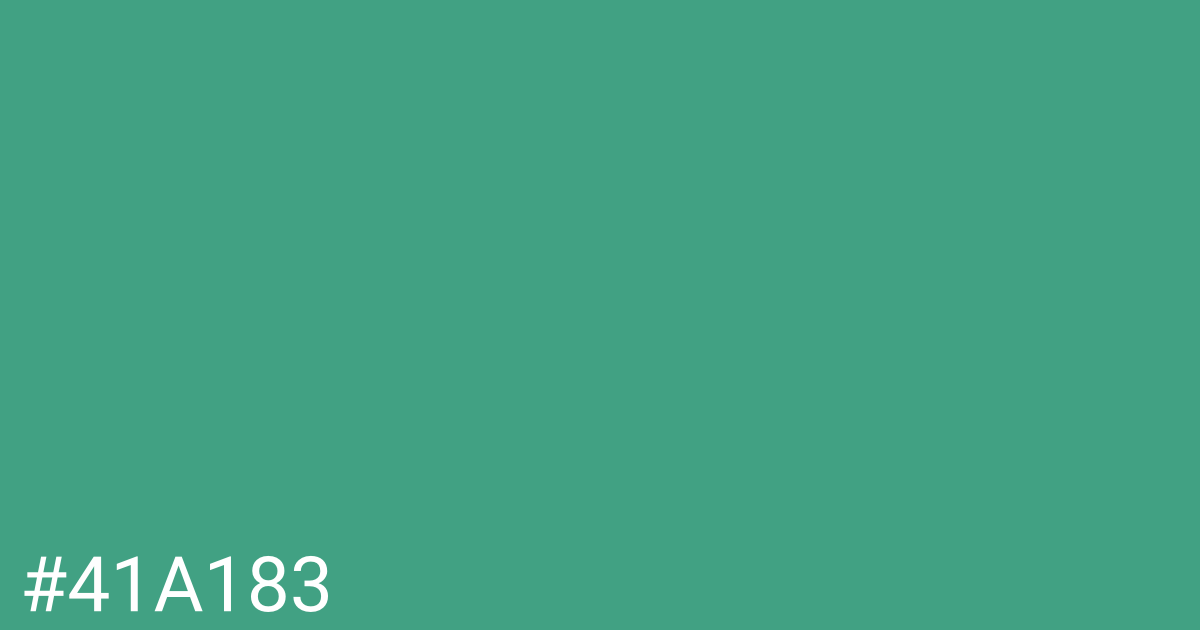 Hex color #41a183 graphic