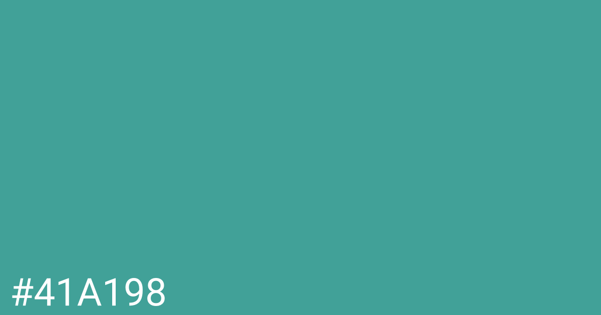 Hex color #41a198 graphic