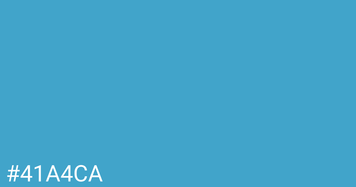 Hex color #41a4ca graphic