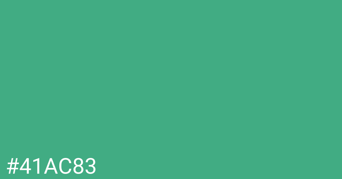 Hex color #41ac83 graphic