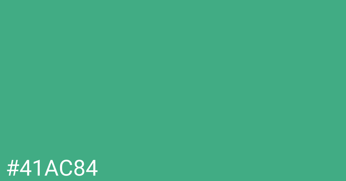 Hex color #41ac84 graphic