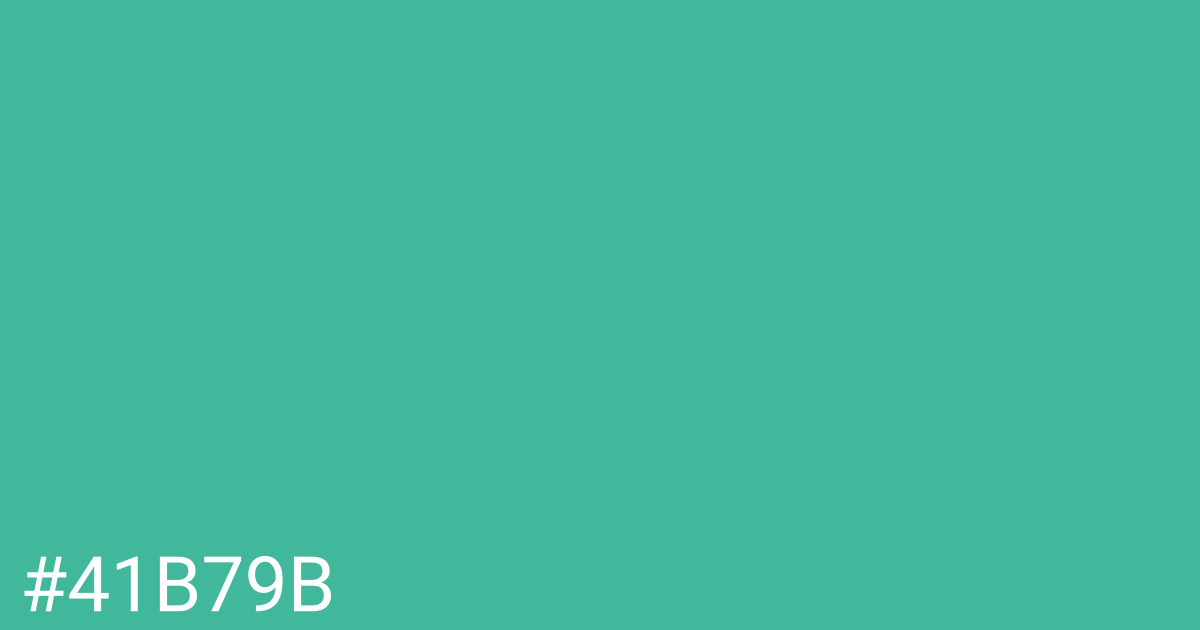 Hex color #41b79b graphic