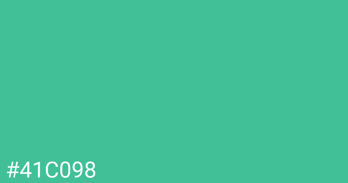 Hex color #41c098 graphic