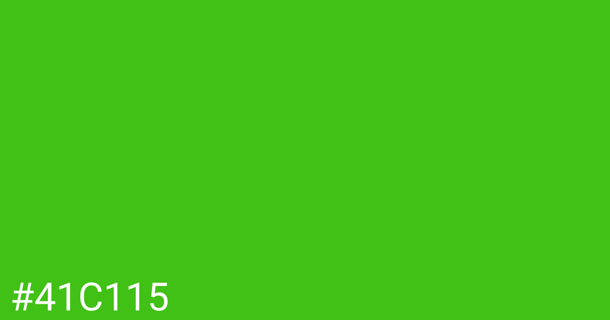 Hex color #41c115 graphic
