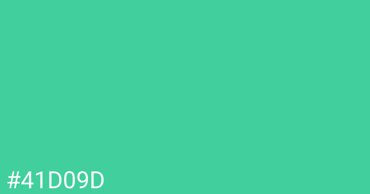 Hex color #41d09d graphic