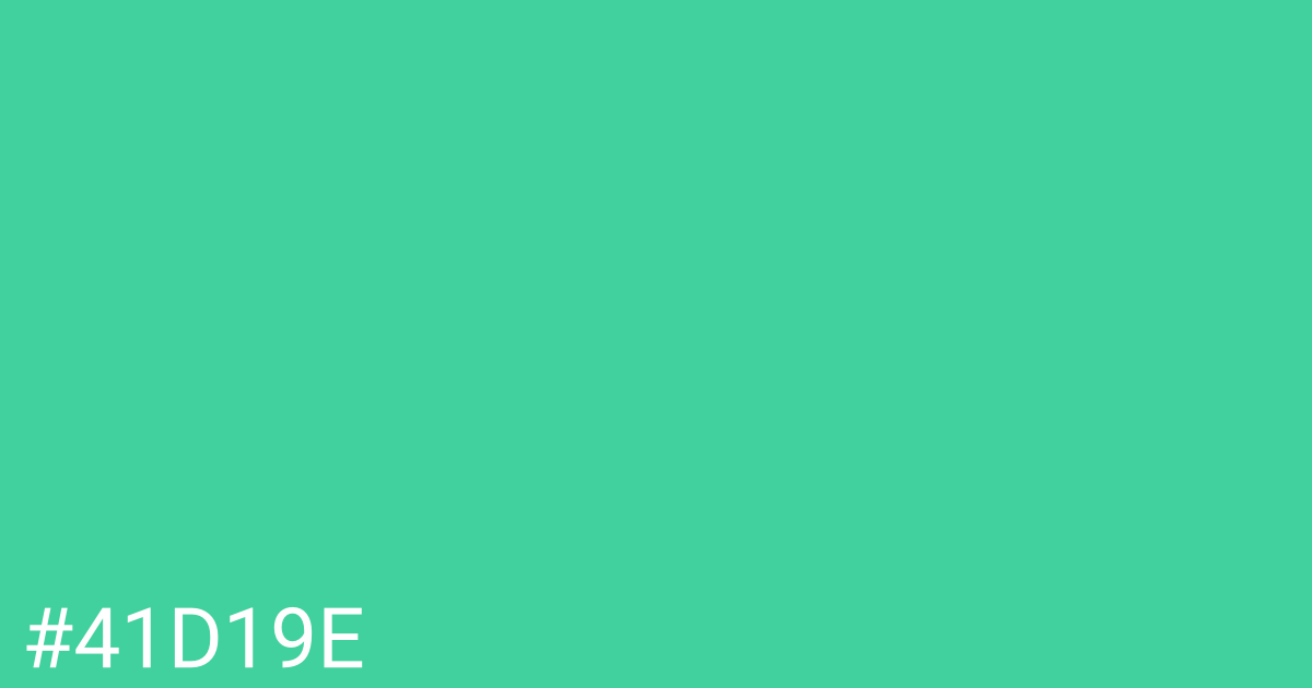 Hex color #41d19e graphic