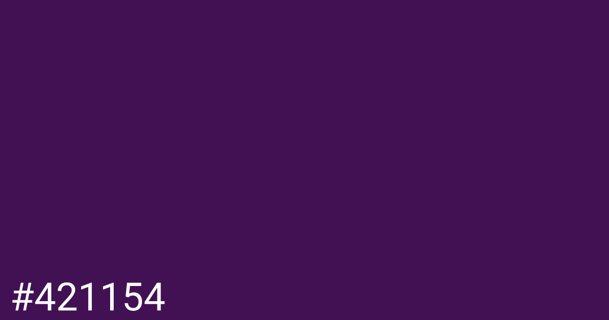 Hex color #421154 graphic