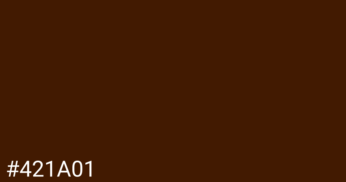 Hex color #421a01 graphic