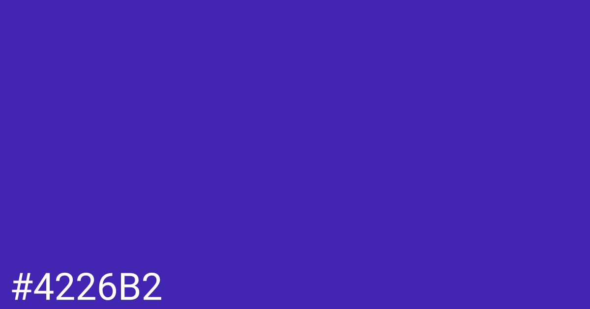 Hex color #4226b2 graphic