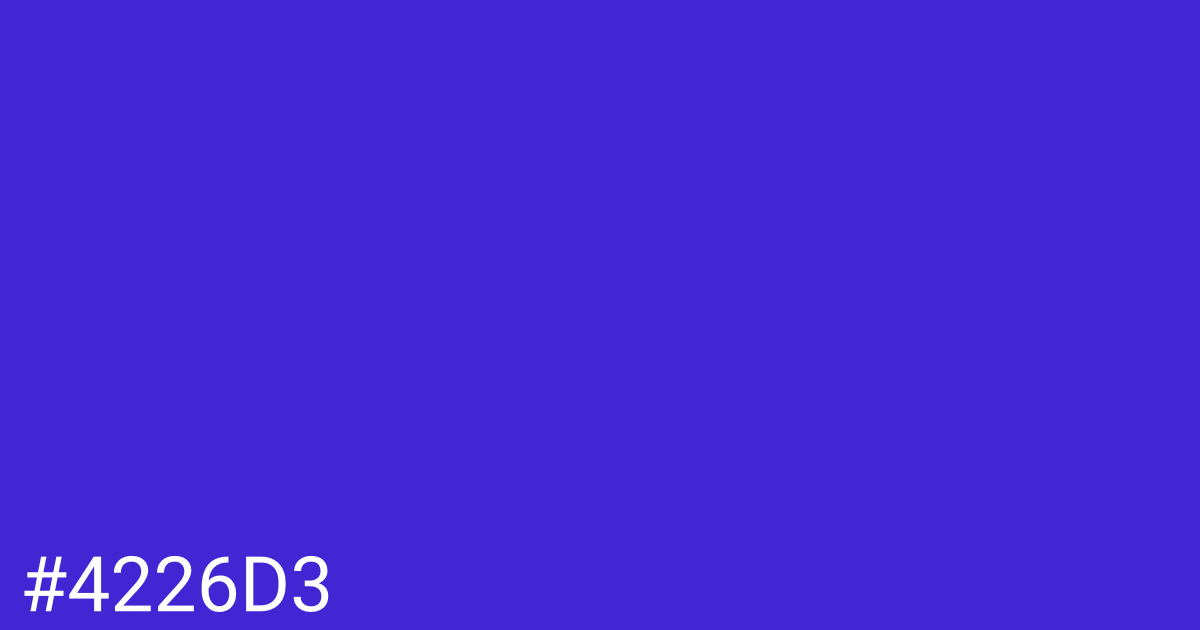 Hex color #4226d3 graphic