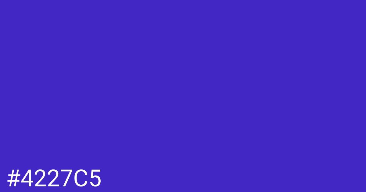 Hex color #4227c5 graphic