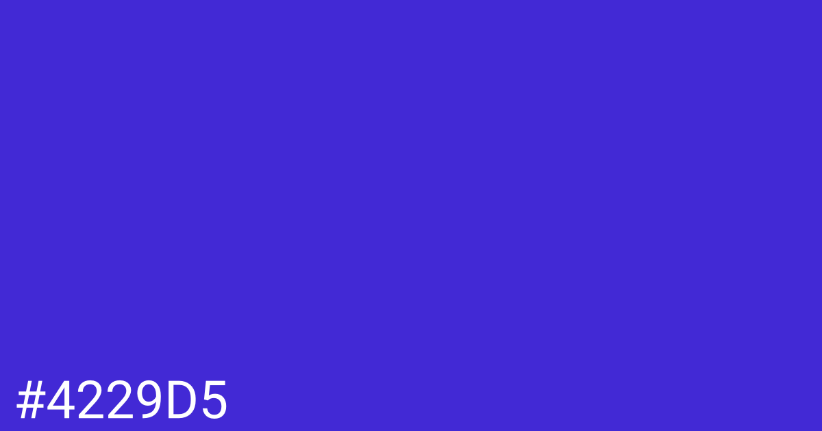 Hex color #4229d5 graphic