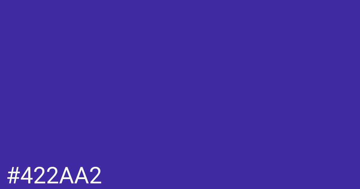 Hex color #422aa2 graphic