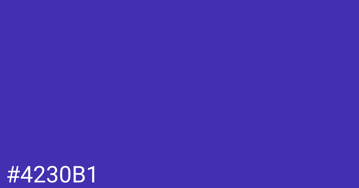 Hex color #4230b1 graphic