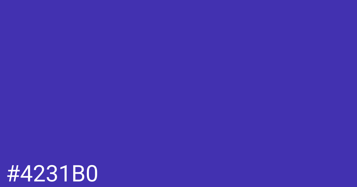 Hex color #4231b0 graphic