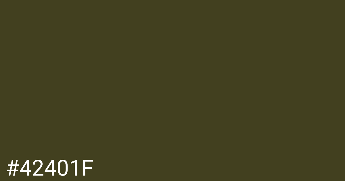 Hex color #42401f graphic