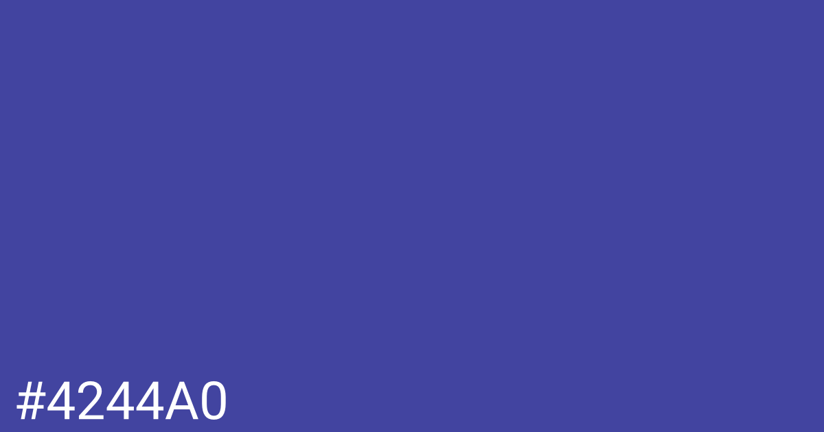 Hex color #4244a0 graphic
