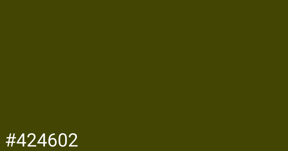 Hex color #424602 graphic