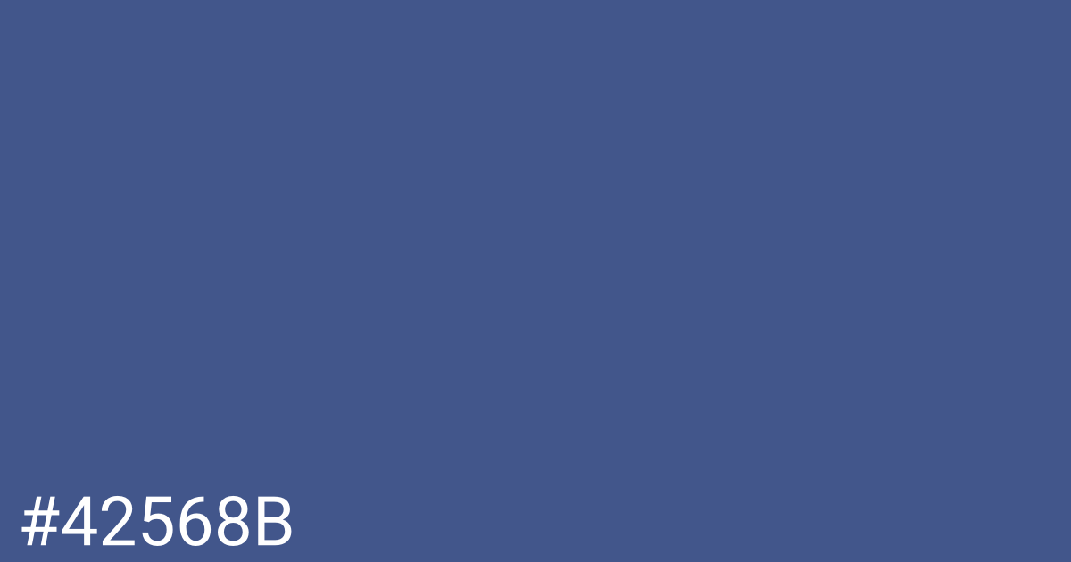 Hex color #42568b graphic