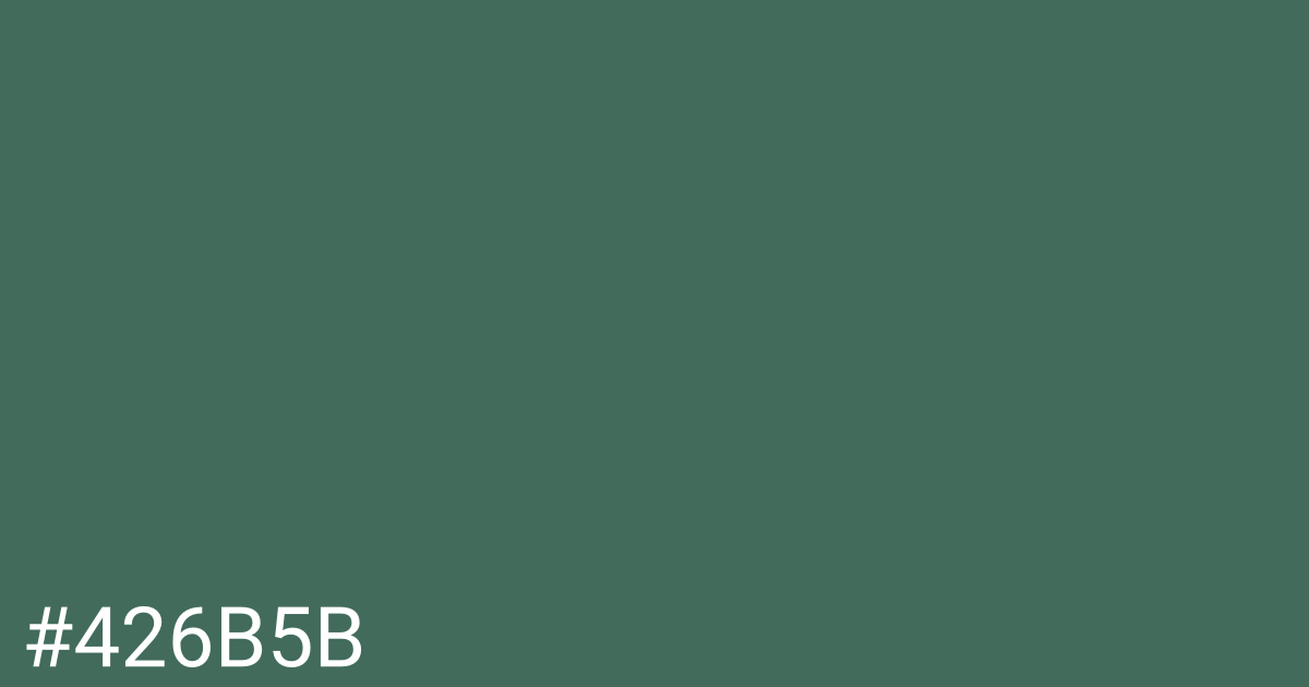 Hex color #426b5b graphic