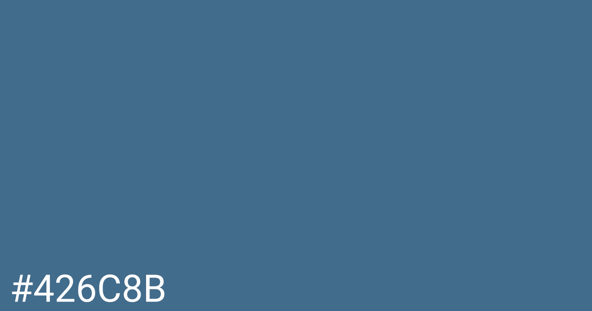 Hex color #426c8b graphic