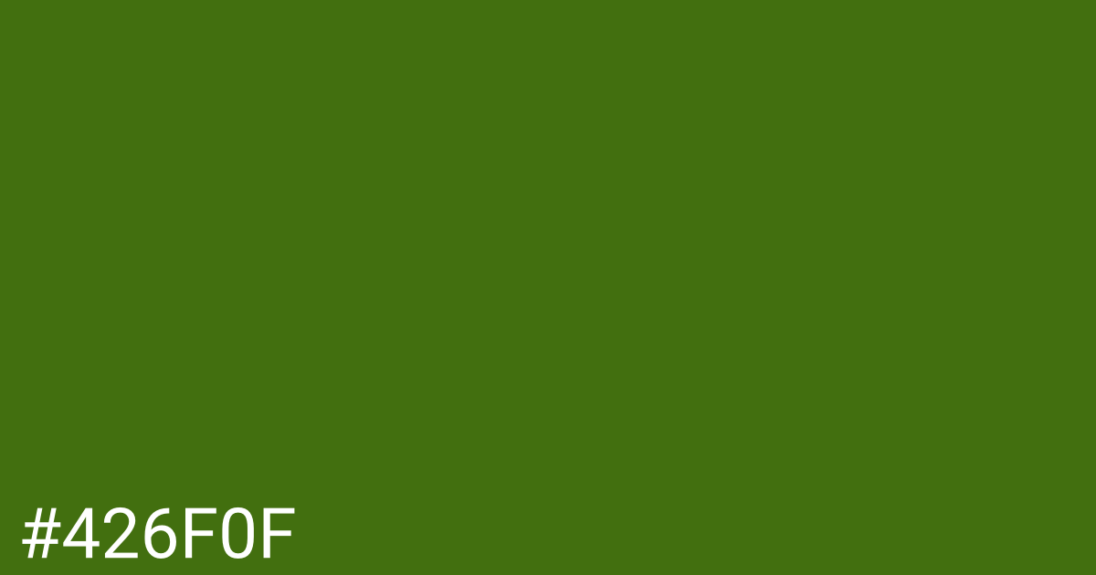 Hex color #426f0f graphic