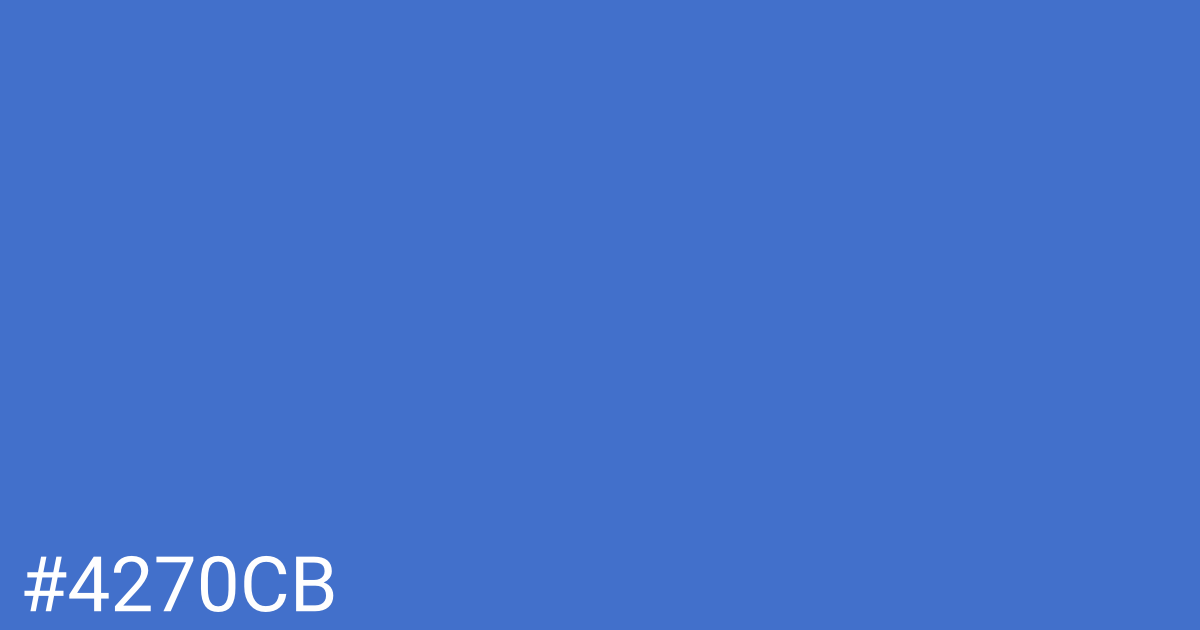 Hex color #4270cb graphic