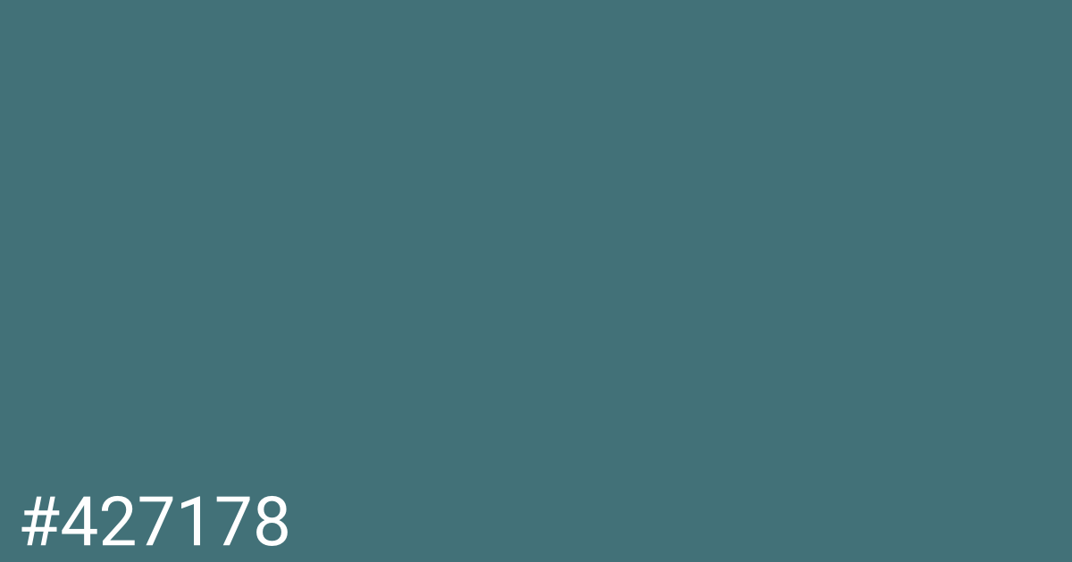 Hex color #427178 graphic